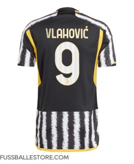 Günstige Juventus Dusan Vlahovic #9 Heimtrikot 2023-24 Kurzarm